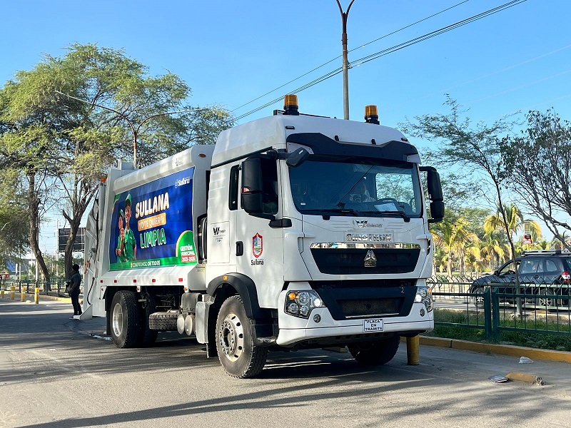 Sullana incorpora cinco nuevas compactadoras para mejorar el recojo de la basura en la ciudad 