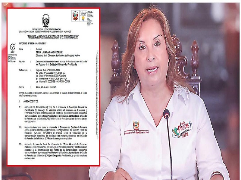 Aumento de sueldo de Dina Boluarte no es meritocrático ni oportuno