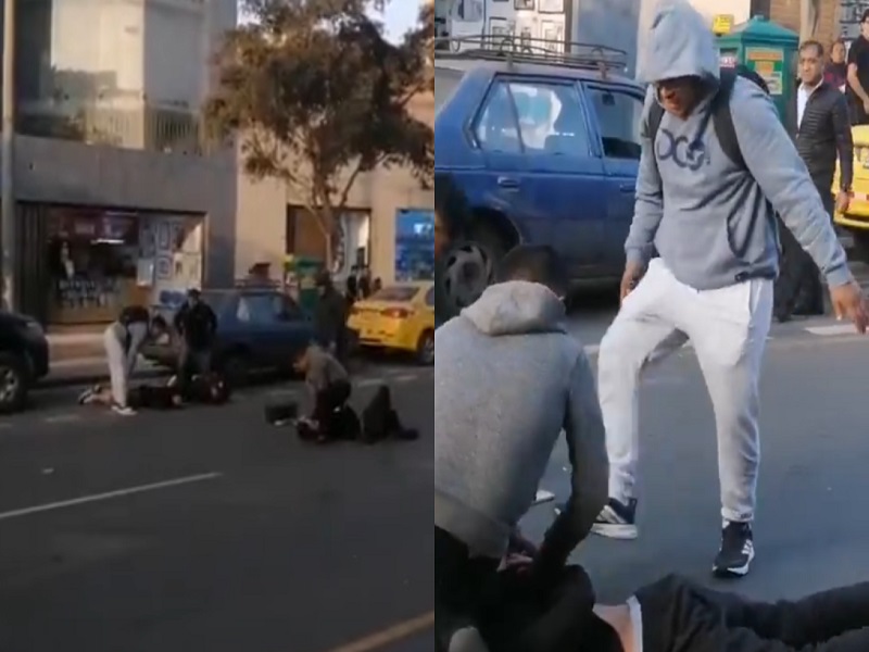 Feroz balacera en el Centro de Lima causó pánico entre transeúntes de la Av. Abancay