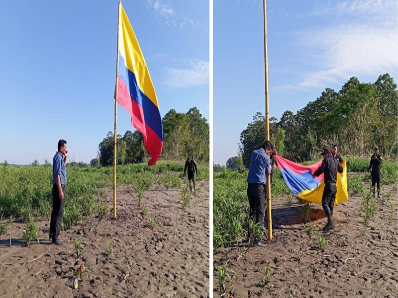 Cancillería rechaza colocación de bandera de Colombia en Isla Chinería 