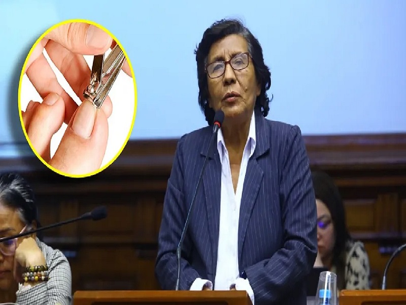 Asesor de congresista Lucinda Vásquez es captado cortando uñas de los pies a parlamentaria en horario laboral