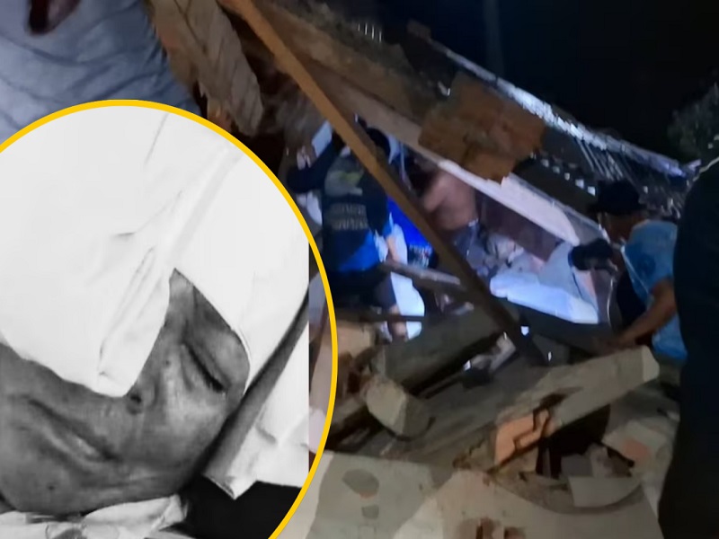 MILAGRO EN IQUITOS: Mujer sobrevive tras caerle una pared recién construida