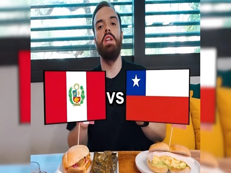 Mundial de los Desayunos de Ibai: arrancó la semifinal Perú con el pan con chicharrón vs. Chile con la marraqueta con palta