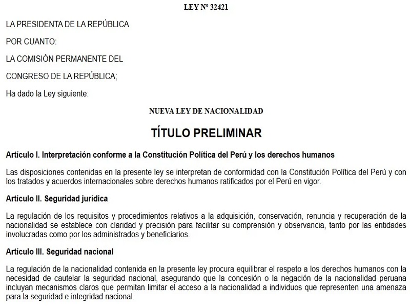 Gobierno promulgó nueva ley para obtener ciudadanía peruana: ¿Cuáles son los nuevos requisitos?