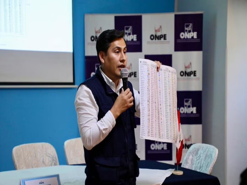 ONPE presentará la cédula oficial de votación para las Elecciones 2026 este 24 de diciembre