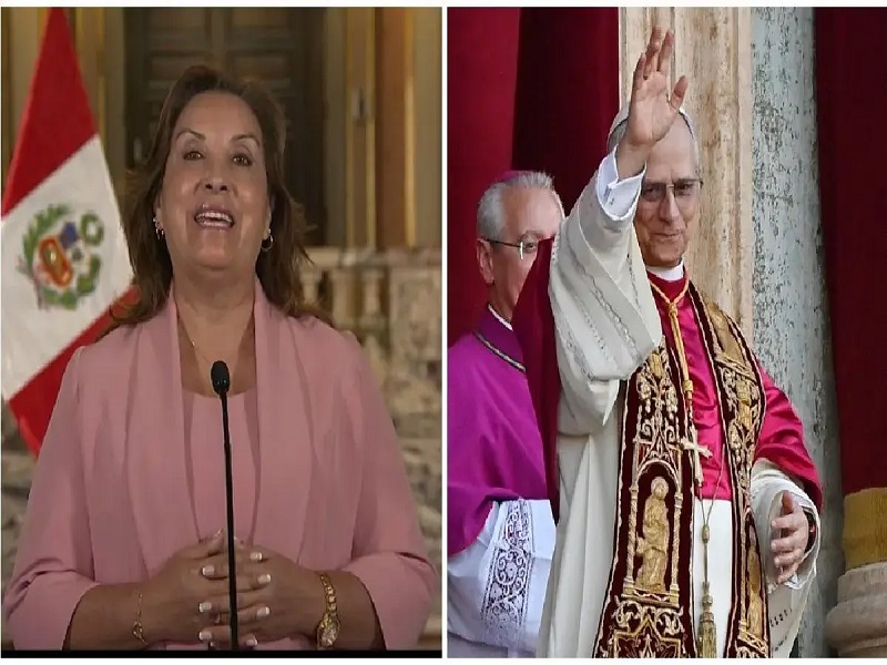 “El papa es peruano. Dios ama al Perú”: Dina Boluarte saludó la elección de Robert Prevost como nuevo pontífice