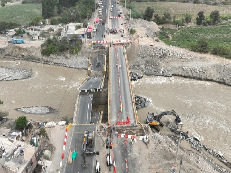 MTC anuncia que la demolición del colapsado puente Chancay iniciará la próxima semana