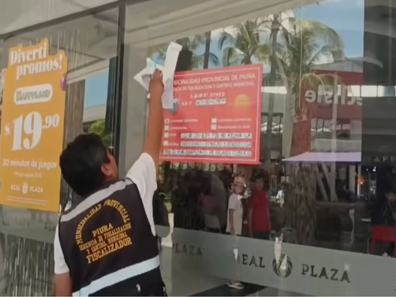 Disponen cierre temporal del patio de comidas del Real Plaza de Piura